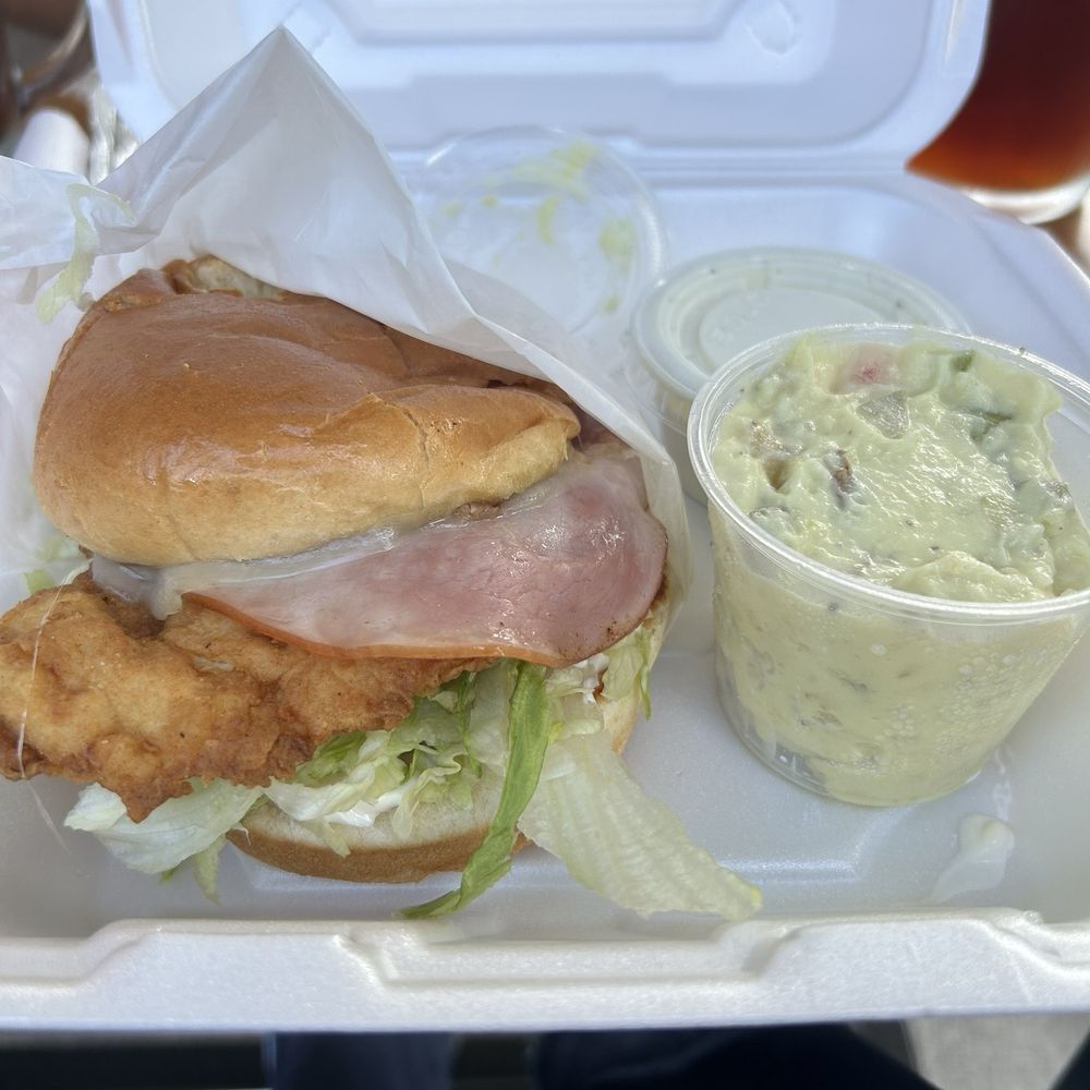 TJ's Deli & Grill - #7. Cham Sandwich with potato salad - Delis Near Me - Winston Salem, North Carolina