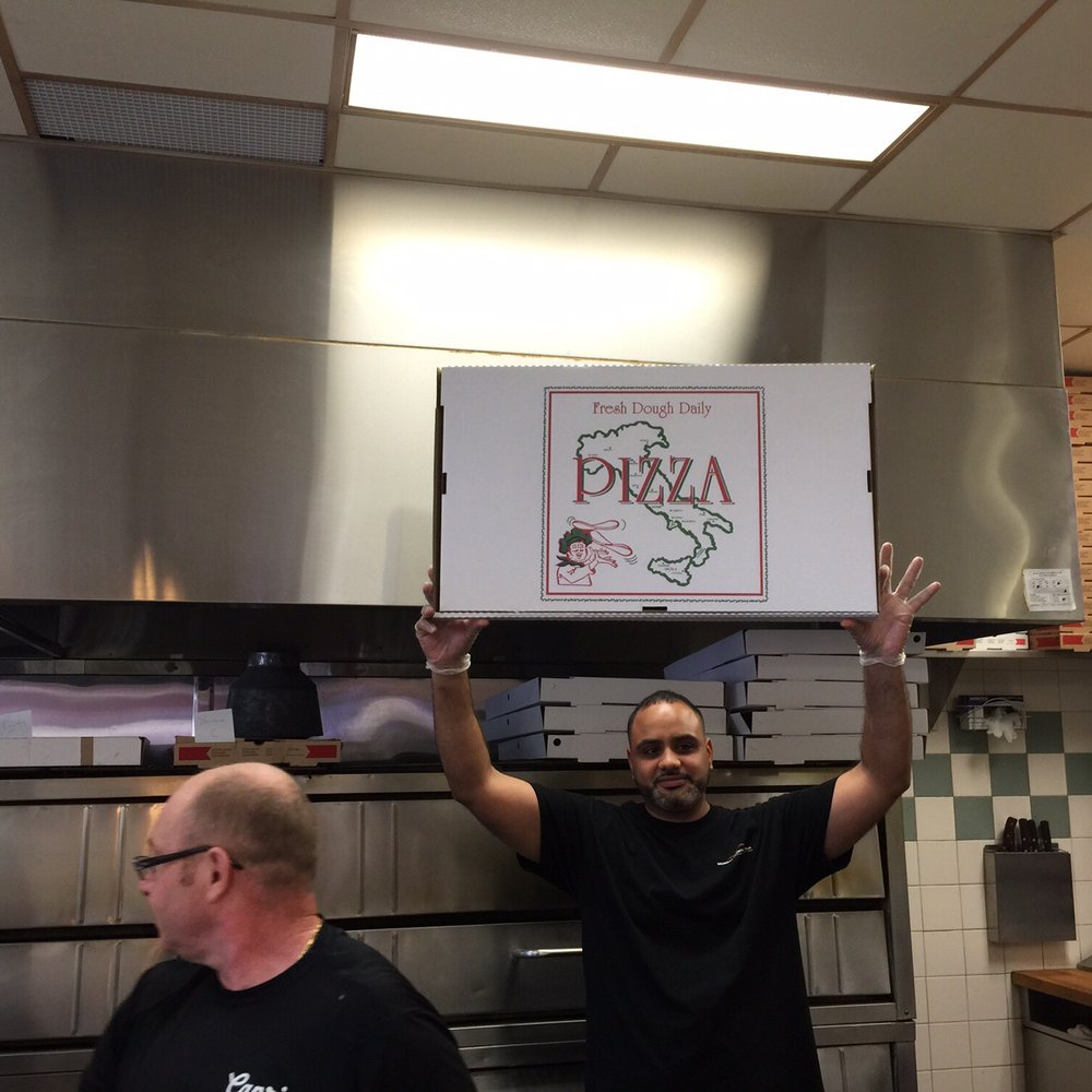 Capri Pizza - And of course you need the biggest damn pizza box to put the biggest damn pizza in. - Pizza Near Me - Holyoke, Massachusetts