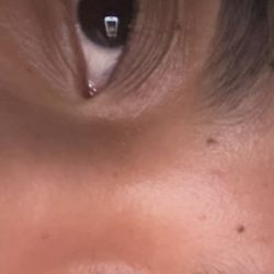 My lashes that same night