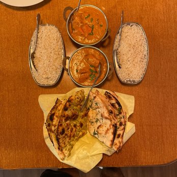 Taj Grill - Chicken Tikka Masala Garlic Naan Bread Basil Naan Bread Basmati Rice - Indian Near Me - Vallejo, California