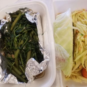 Tantawan Thai Kitchen - Papaya salad and ong choy - Thai Near Me - Rosemead, California Tantawan Thai Kitchen - Papaya salad and ong choy - Thai Near Me - Rosemead, California