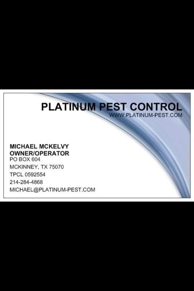 PLATINUM PEST CONTROL Updated October 2024 13 Reviews McKinney, Texas Pest Control