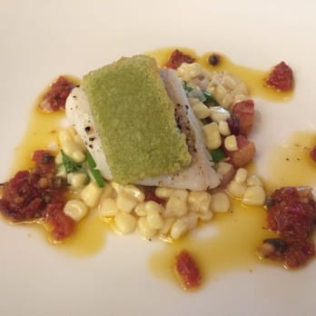 Dry Creek Kitchen - Halibut with sweet corn - New American Near Me - Healdsburg, California