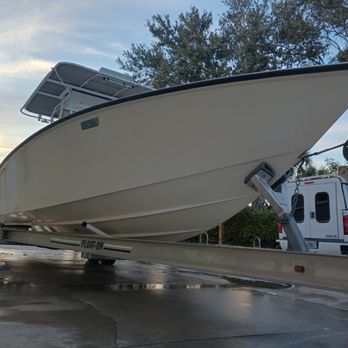 CJE Services - We wash all boats at our warehouse location in Boynton Beach - Home Window Tinting Near Me - Boynton Beach, Florida