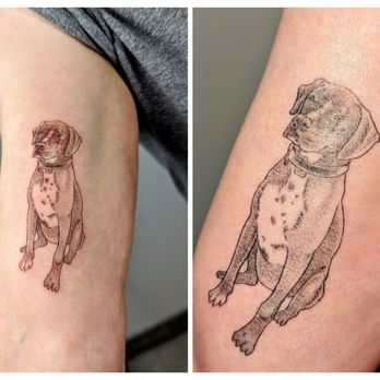 Natasha Tsozik Tattoo Studio - Day 1 on left and four weeks later on the right. Follow her instructions! And her lighting is better than mine. - Tattoo Near Me - San Francisco, California Natasha Tsozik Tattoo Studio - Day 1 on left and four weeks later on the right. Follow her instructions! And her lighting is better than mine. - Tattoo Near Me - San Francisco, California