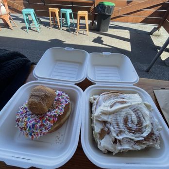 Fern Cafe and Bakery - Vanilla donut and cinnamon roll - Cafes Near Me - Victoria, British Columbia Fern Cafe and Bakery - Vanilla donut and cinnamon roll - Cafes Near Me - Victoria, British Columbia