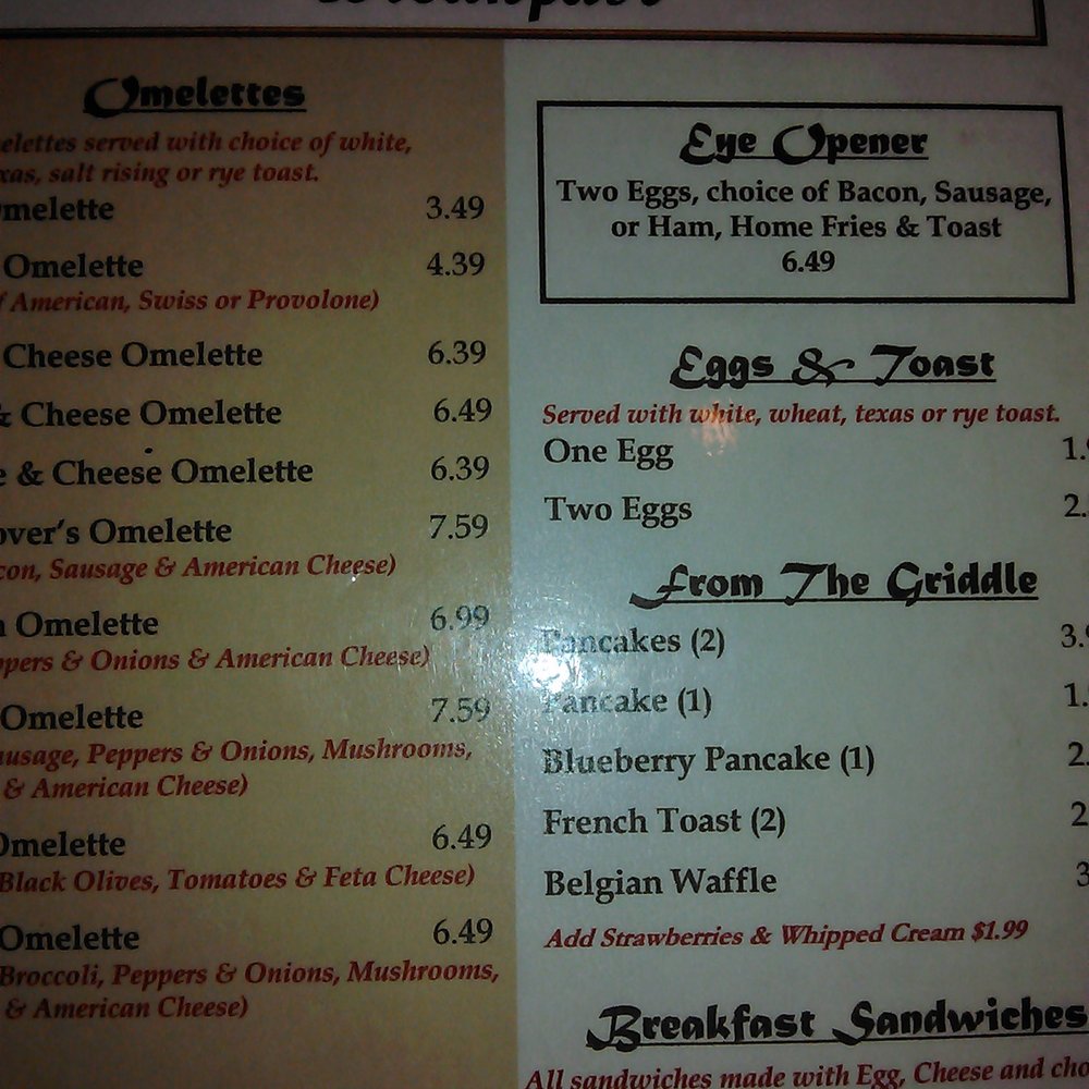 Village Cafe - Breakfast menu cheap - Diners Near Me - Arkport, New York Village Cafe - Breakfast menu cheap - Diners Near Me - Arkport, New York