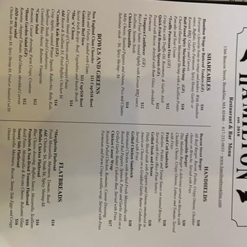 Hamilton Restaurant & Bar - Menu-01 - Cocktail Bars Near Me - Brookline, Massachusetts Hamilton Restaurant & Bar - Menu-01 - Cocktail Bars Near Me - Brookline, Massachusetts