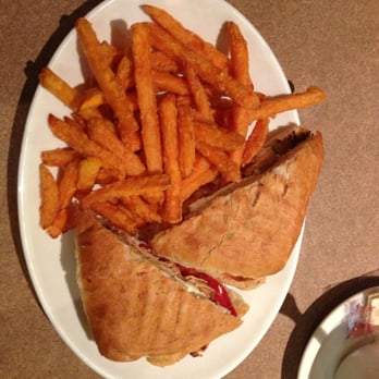 D&D Coffee Shop - Grilled chicken panini with sweet potato fries - Breakfast & Brunch Near Me - Brooklyn, New York D&D Coffee Shop - Grilled chicken panini with sweet potato fries - Breakfast & Brunch Near Me - Brooklyn, New York