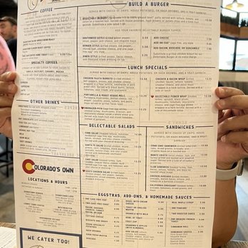 The Delectable Egg-Denver - Menu side 2 - Breakfast & Brunch Near Me - Denver, Colorado