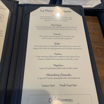 La Provence - menu - Bakeries Near Me - Vancouver, Washington