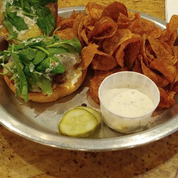 Rodeo Goat - Ranch House burger w/sweet goat chips - Burgers Near Me - Houston, Texas