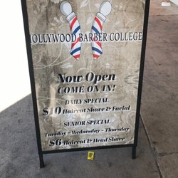 Hollywood Barber College - Head shave and beard trim $10!