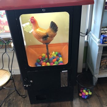 Candy Corner & Creations - a chicken in a candy machine - Candy Stores Near Me - Chetek, Wisconsin