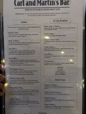 Menu photo 1 Carl and Martin's Bar Henderson, NV