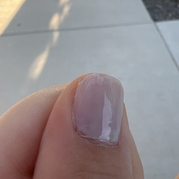 Oasis Nails & Spa - 2 hairs in the nail polish - Nail Salons Near Me - Keller, Texas
