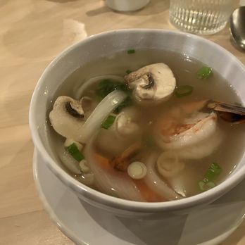 Chang Thai Cafe - Lemon grass soup with shrimp. Lots of veggies and large chunks of mushrooms. - Thai Near Me - Littleton, New Hampshire Chang Thai Cafe - Lemon grass soup with shrimp. Lots of veggies and large chunks of mushrooms. - Thai Near Me - Littleton, New Hampshire