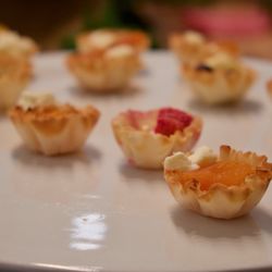 Art of Cuisine Catering - Apricot & feta cheese phyllo cups/ berries & Brie phyllo cups