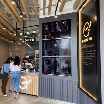 Kung Fu Tea - Menu wall - Bubble Tea Near Me - Toronto, Ontario