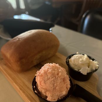 Zack Garvin's Original Steak House - Bread with two types of butter: regular and strawberry flavor - Steakhouses Near Me - Newton, Mississippi Zack Garvin's Original Steak House - Bread with two types of butter: regular and strawberry flavor - Steakhouses Near Me - Newton, Mississippi