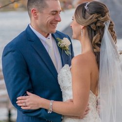 Pure Bliss - Dress pulling off bust because it was still way too big on my wedding day.