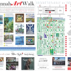 Savannah Art Walk - Art walk map