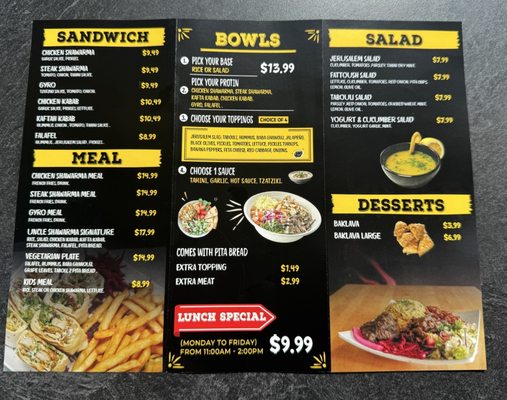 Menu photo 2 Uncle Shawarma Berwyn, IL