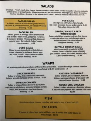 Menu photo 3 Mulligan's Pub Cedar Rapids, IA