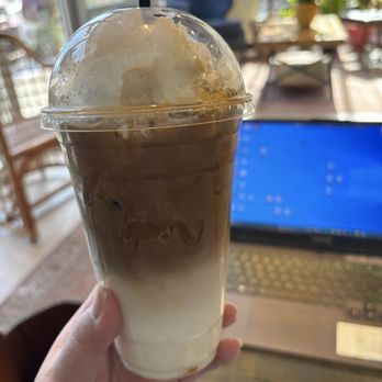 Essentials Coffee - Caramel Macchiato with whip cream - Juice Bars & Smoothies Near Me - Moncks Corner, South Carolina Essentials Coffee - Caramel Macchiato with whip cream - Juice Bars & Smoothies Near Me - Moncks Corner, South Carolina