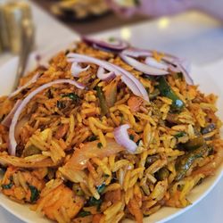 Kabila Sweets and Restaurant - Veggie Biryani - this is my favorite! Flavor is simple, but you can taste the freshness of ingredients