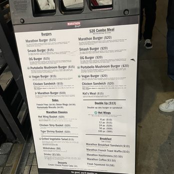 Marathon Burger - Menu - Burgers Near Me - Los Angeles, California