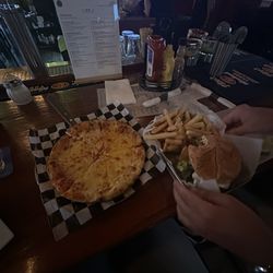 Pizza and burger