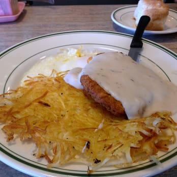 Grandmas Kitchen - Chicken fried steak with eggs, hash browns, and biscuits - American Near Me - Monterey, California