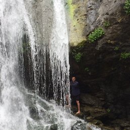 Yes, wade in the water and get BEHIND a waterfall!!! Yes, wade in the water and get BEHIND a waterfall!!!