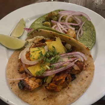 Safari Tulum - Shrimp and Al pastor taco - Tacos Near Me - Tulum, ROO