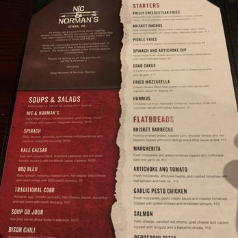 Nic & Norman's - Menu - Desserts Near Me - Senoia, Georgia Nic & Norman's - Menu - Desserts Near Me - Senoia, Georgia