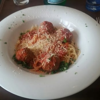 La Cantina - Spaghetti with meatballs, €16 - Italian Near Me - Bruges, VWV