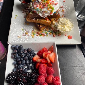 Stacks Bar & Grill - Fruity pebble French toast - Bars Near Me - Valparaiso, Indiana