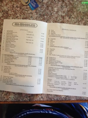 Menu photo 6 Mr Noodles Salinas, CA