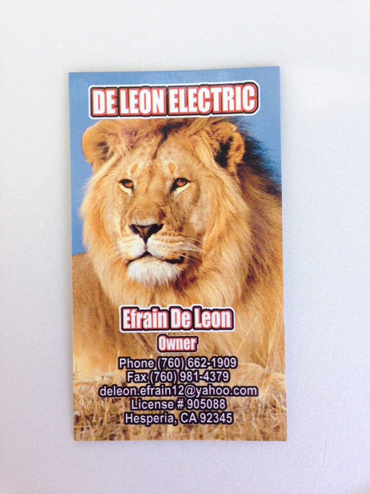 Slide of De Leon Electric