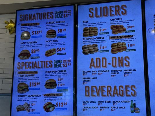Menu photo 2 Holy Burger Dallas Dallas, TX