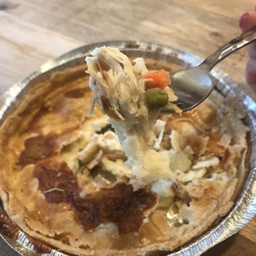 Cagney's Kitchen - Homemade Chicken Pot Pie with a generous amount of large chicken pieces. Delicious! - Barbeque Near Me - Lexington, North Carolina