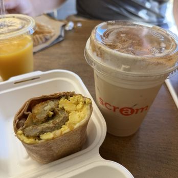 Scram Kitchen & Coffee - The original breakfast wrap - Coffee & Tea Near Me - Foxborough, Massachusetts Scram Kitchen & Coffee - The original breakfast wrap - Coffee & Tea Near Me - Foxborough, Massachusetts