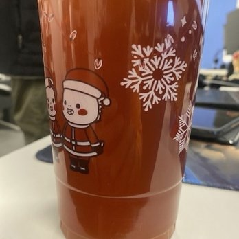 Tastea - Sunset peach tea with no mango bits or honey boba - Coffee & Tea Near Me - Sunnyvale, California