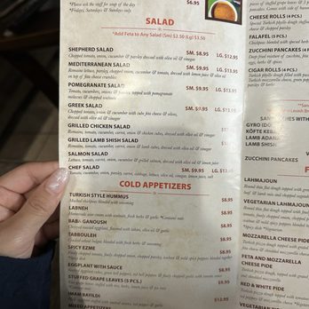 Ali Baba Grill Cafe - Menu as of March 2024 - Turkish Near Me - Fort Walton Beach, Florida