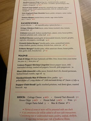 Menu photo 7 Tribute Eatery & Bar Coralville, IA
