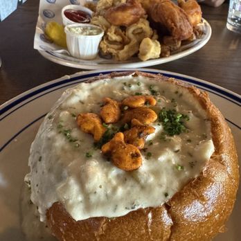 Mr. Fish Chips & Chowder - Clam and Bacon Chowder Bowl  The Trio - Seafood Near Me - Seattle, Washington
