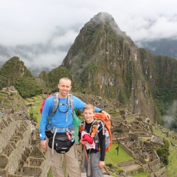 David A. Allen, DDS - Dr. Allen with son in Peru doing a dental mission