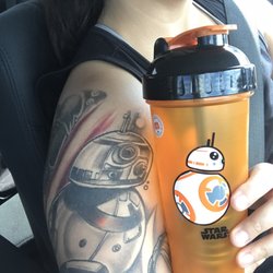 GNC - They have Star Wars shakers! Plus D.C. & Marvel ones too!