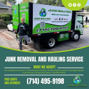 Junk Solution - We cover any estimate! - Junk Removal & Hauling Near Me